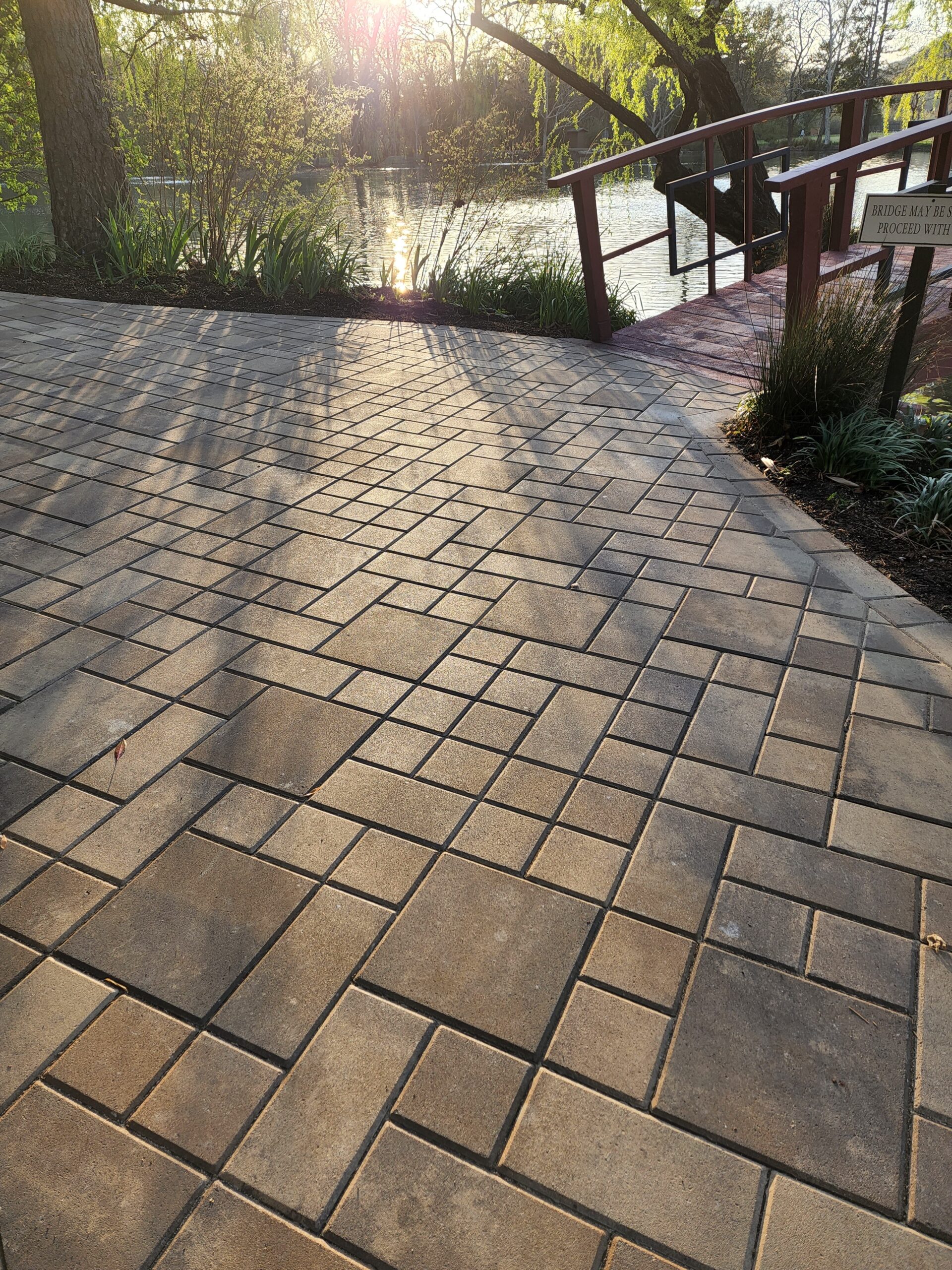 Stone pavers for commercial projects are installed by The Legacy Paver Group in Santa Rosa, CA.