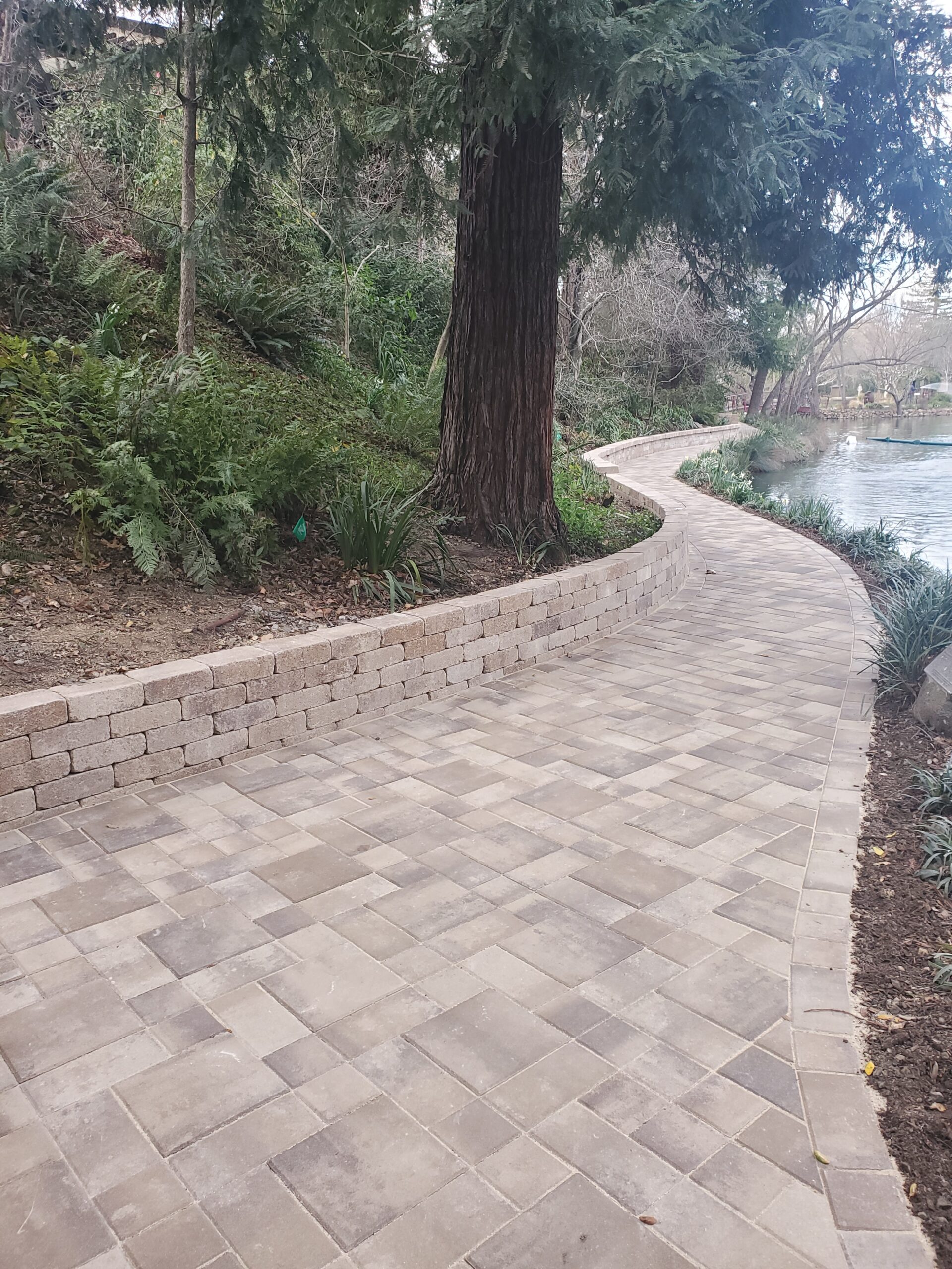 Stone paver walkways by the Legacy Paver Group in Sonoma County.