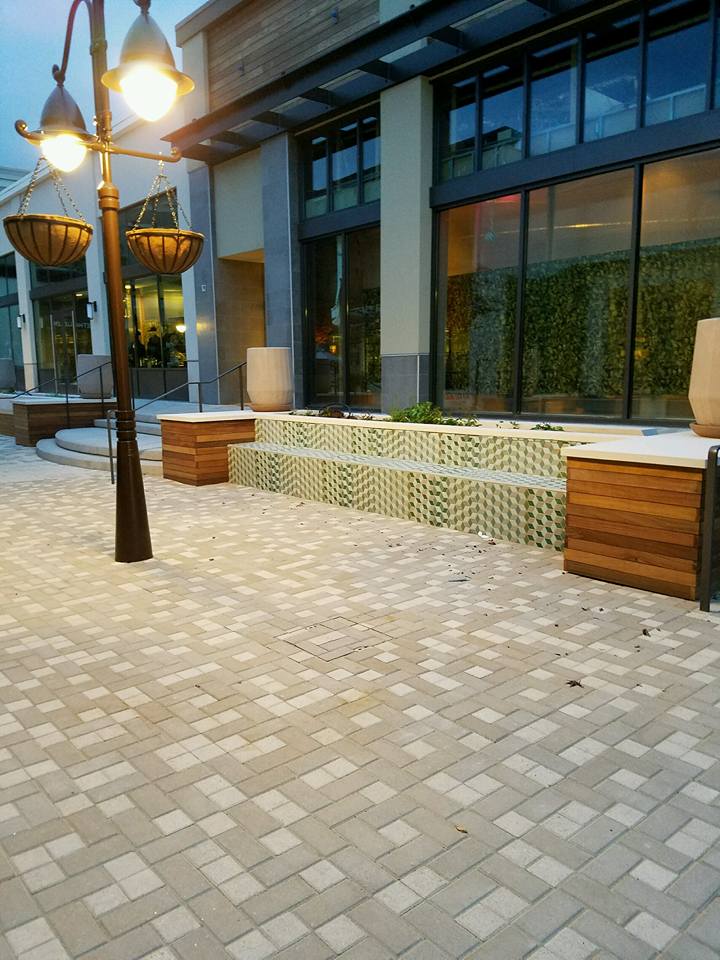 Commercial pavers installed in Corte Madera by the Legacy Paver Group.