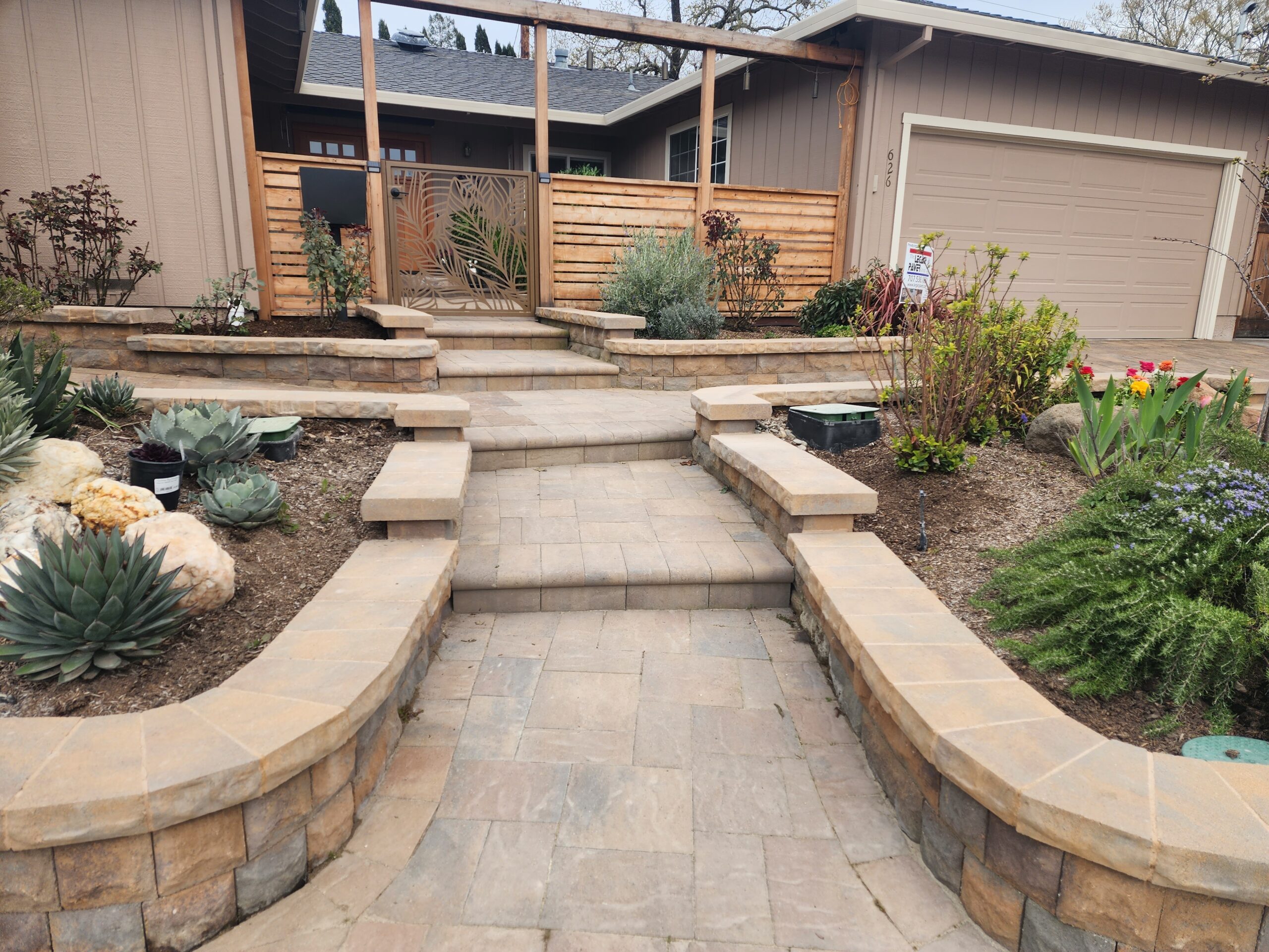 The Legacy Paver Group installs stone paver steps in Sonoma and Marin.