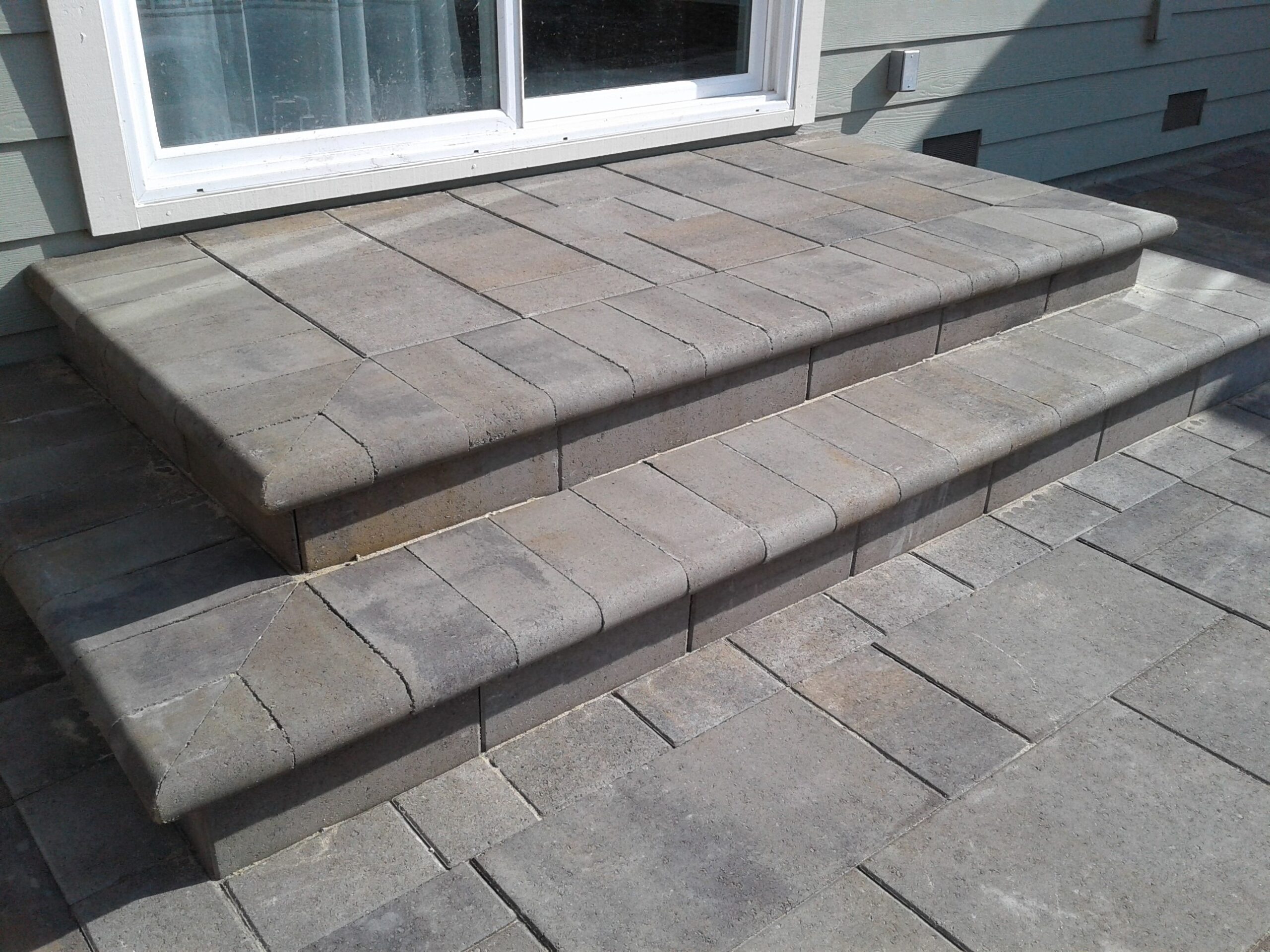 Paver steps.