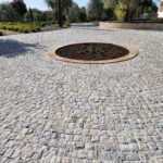 A beautiful stone paver driveway by the Legacy Paver Group.