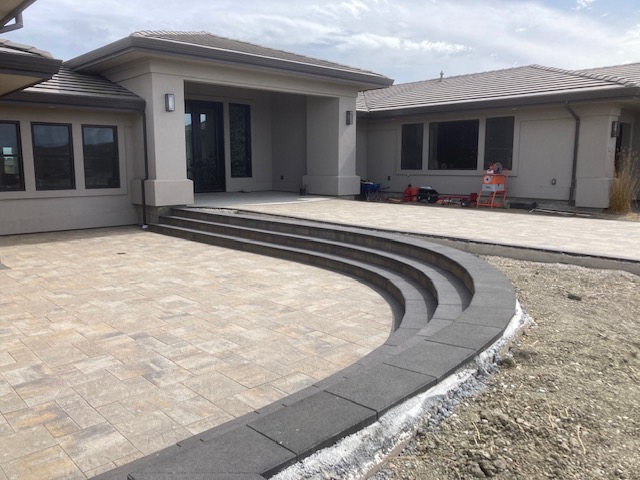 Stone pavers are great for patios.